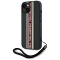 Karl Lagerfeld - Saffiano Athleisure Stripes Cord (KLHCP15SPAMSCNSR) - iPhone 15 - Червен