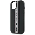 Karl Lagerfeld - Saffiano Athleisure Stripes Cord (KLHCP15SPAMSCNSP) - iPhone 15 - Pink