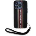 Karl Lagerfeld - Saffiano Athleisure Stripes Cord (KLHCP15LPAMSCNSR) - iPhone 15 Pro - Червен