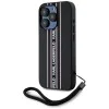 Karl Lagerfeld - Saffiano Athleisure Stripes Cord (KLHCP15LPAMSCNSP) - iPhone 15 Pro - Pink