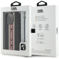 Karl Lagerfeld - Saffiano Athleisure Stripes Cord (KLHCP15XPAMSCNSR) - iPhone 15 Pro Max - Червен