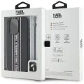 Karl Lagerfeld - Saffiano Athleisure Stripes Cord (KLHCP15XPAMSCNSP) - iPhone 15 Pro Max - розов