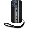 Karl Lagerfeld - Saffiano Athleisure Stripes Cord (KLHCP15XPAMSCNSP) - iPhone 15 Pro Max - розов