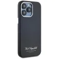 Калъф за iPhone 15 Pro - Карл Лагерфелд - Твърд кожен калъф (KLHCP15LPGWCMKHK) - Hotel RSG