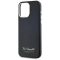 Калъф за iPhone 15 Pro - Карл Лагерфелд - Твърд кожен калъф (KLHCP15LPGWCMKHK) - Hotel RSG