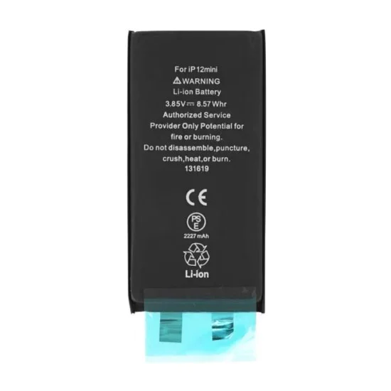 Батерия за iPhone 12 Mini, 2227mAh, без грип - OEM (18529) - Черна