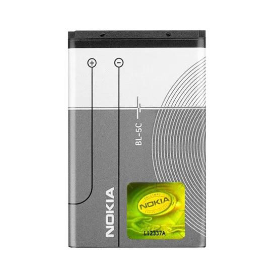 Батерия за Nokia 3650 / 6600 / 220 / 3310 (2017) / 110 (2022) / 208 / 207, 1020mAh - OEM BL-5C (00093) - Сива