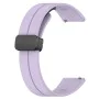Каишка за Huawei Watch GT 4 (41 мм)/W1/Honor Watch S1/Garmin Venu 2S/Vivoactive 4S - Techsuit - Каишка за часовник 18 мм (W011) - Лилав