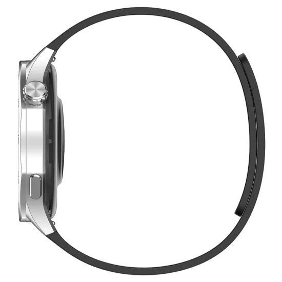 Techsuit - Каишка за часовник 20 мм (W074) - Samsung Galaxy Watch4/5/Active 2, Huawei Watch GT 3 (42 мм)/GT 3 Pro (43 мм) - черен/оранжев