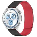 Techsuit - Каишка за часовник 20 мм (W074) - Samsung Galaxy Watch4/5/Active 2, Huawei Watch GT 3 (42 мм)/GT 3 Pro (43 мм) - черен / червен