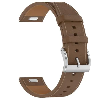 Techsuit - Каишка за часовник 20 мм (W073) - Samsung Galaxy Watch4/5/Active 2, Huawei Watch GT 3 (42 мм)/GT 3 Pro (43 мм) - кафяв