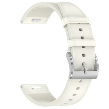 Techsuit - Каишка за часовник 20 мм (W073) - Samsung Galaxy Watch4/5/Active 2, Huawei Watch GT 3 (42 мм)/GT 3 Pro (43 мм) - Бял