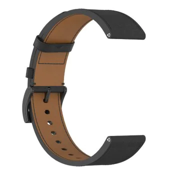 Techsuit - Каишка за часовник 20 мм (W073) - Samsung Galaxy Watch4/5/Active 2, Huawei Watch GT 3 (42 мм)/GT 3 Pro (43 мм) - черен