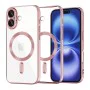 Калъф за iPhone 16 - Luxury Crystal MagSafe - Розов
