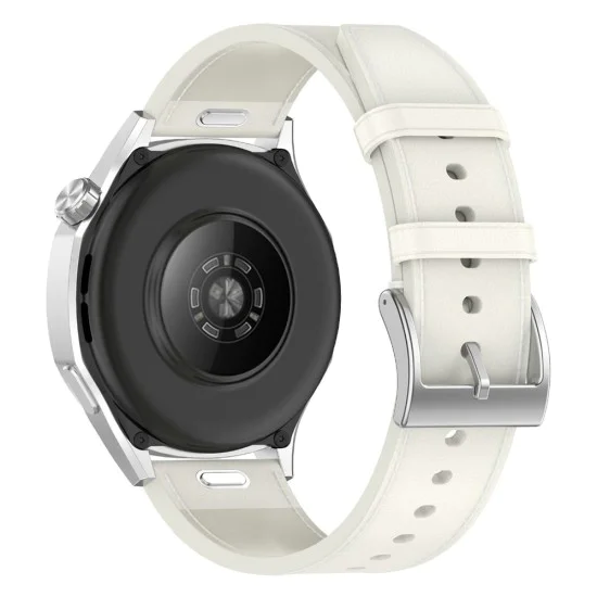 Techsuit - Каишка за часовник 22mm (W073) - Samsung Galaxy Watch (46mm)/Watch 3/Gear S3, Huawei Watch GT/GT 2/GT 3 (46mm) - Бял