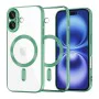 Калъф за iPhone 16 - Luxury Crystal MagSafe - Light Green