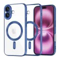 Калъф за iPhone 16 Plus - Luxury Crystal MagSafe - Deep Blue