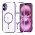 Калъф за iPhone 16 Plus - Luxury Crystal MagSafe - Светло лилав