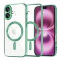 Калъф за iPhone 16 Plus - Luxury Crystal MagSafe - Светло зелен