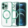 Калъф за iPhone 12 Pro Max - Luxury Crystal MagSafe - Light Green