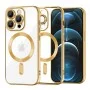 Калъф за iPhone 12 Pro Max - Luxury Crystal MagSafe - Златен