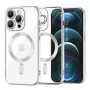 Калъф за iPhone 12 Pro Max - Luxury Crystal MagSafe - Silver