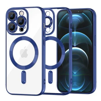 Калъф за iPhone 12 Pro Max - Luxury Crystal MagSafe - Deep Blue
