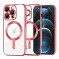 Калъф за iPhone 12 Pro Max - Luxury Crystal MagSafe - Червен