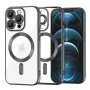 Калъф за iPhone 12 Pro Max - Luxury Crystal MagSafe - Черен