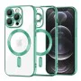 Калъф за iPhone 12 Pro - Luxury Crystal MagSafe - Light Green