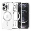 Калъф за iPhone 12 Pro - Luxury Crystal MagSafe - Сребрист