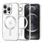 Калъф за iPhone 12 Pro - Luxury Crystal MagSafe - Сребрист