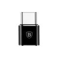 Micro-USB към Type-C OTG адаптер, 2.4A - Baseus (CAMOTG-01) - черен