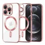 Калъф за iPhone 12 Pro - Luxury Crystal MagSafe - Розов
