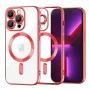Калъф за iPhone 13 Pro - Luxury Crystal MagSafe - Червен