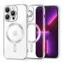 Калъф за iPhone 13 Pro - Luxury Crystal MagSafe - Сребрист