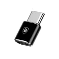 Micro-USB към Type-C OTG адаптер, 2.4A - Baseus (CAMOTG-01) - черен