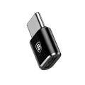 Micro-USB към Type-C OTG адаптер, 2.4A - Baseus (CAMOTG-01) - черен