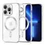 Калъф за iPhone 13 Pro Max - Luxury Crystal MagSafe - Silver