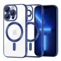 Калъф за iPhone 13 Pro Max - Luxury Crystal MagSafe - Deep Blue