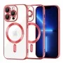 Калъф за iPhone 13 Pro Max - Luxury Crystal MagSafe - Червен