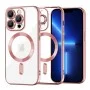 Калъф за iPhone 13 Pro Max - Luxury Crystal MagSafe - Pink