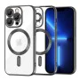Калъф за iPhone 13 Pro Max - Luxury Crystal MagSafe - Черен