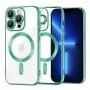 Калъф за iPhone 13 Pro Max - Luxury Crystal MagSafe - Light Green