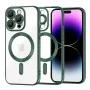 Калъф за iPhone 14 Pro Max - Luxury Crystal MagSafe - Deep Green
