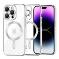 Калъф за iPhone 14 Pro Max - Luxury Crystal MagSafe - Silver