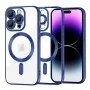Калъф за iPhone 14 Pro Max - Luxury Crystal MagSafe - Deep Blue