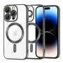 Калъф за iPhone 14 Pro - Luxury Crystal MagSafe - черен