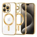Калъф за iPhone 15 Pro Max - Luxury Crystal MagSafe - Златен