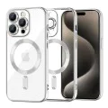 Калъф за iPhone 15 Pro Max - Luxury Crystal MagSafe - Silver